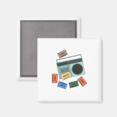 Retro Vintag 80er Jahre Magnet (Vorderseite/Rückseite)