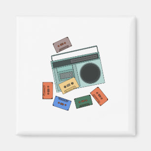 Retro Vintag 80er Jahre Magnet