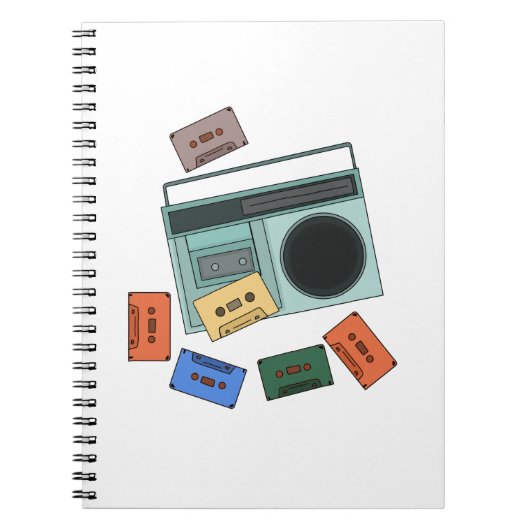 Retro Vintag 80er Jahre Notizblock (Vorderseite)