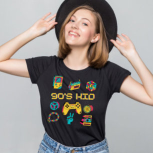 Retro Vintag 90er KID Nostalgie Grafik T-Shirt