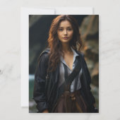 Retro Vintag Adventure Awaits Abschluss Foto Ankündigung (Rückseite)