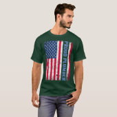 Retro Vintag American Flag Plumber Vierter T-Shirt (Vorne ganz)
