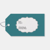 Retro Vintag Angel Party Namensschild Geschenkanhänger (Rückseite Horizontal)