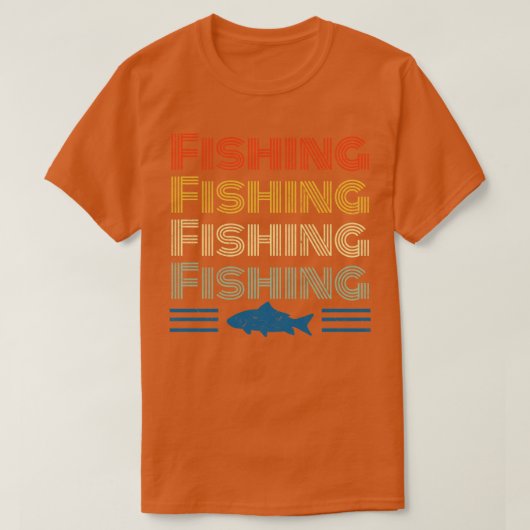 Retro Vintag Angler fischen T-Shirt (Design vorne)