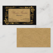 Retro Vintag Antique Visitenkarte (Vorne/Hinten)