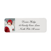 Retro Vintag Art Deco Weihnachtsmarke (Vorne)