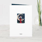 Retro Vintag Art Deko Feiertagskarte (Rückseite)