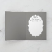 Retro Vintag Art Deko hinzufügen Feiertagskarte (Innenseite)
