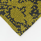 Retro Vintag Ästhetischer Hintergrund Design 80er, Fleecedecke (Ecke)
