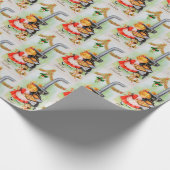 Retro Vintag Backgirl Party Geschenkpapier (Ecke)