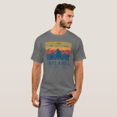 Retro Vintag Badlands Nationalpark Süd Dakota T-Shirt (Vorne ganz)