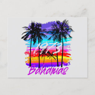 Retro Vintag Bahamas Postcard Aussichtskarte Postkarte
