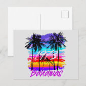 Retro Vintag Bahamas Postcard Aussichtskarte Postkarte (Vorne/Hinten)