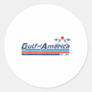 Retro Vintag Beach Golf of US America 2025 USA Pa Runder Aufkleber