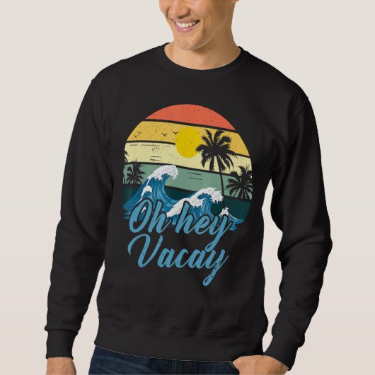 Retro Vintag Beach Vacation Sunshine Summer Graph Sweatshirt (Vorderseite)