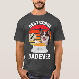 Retro Vintag Best Corgi Vater Dog Daddy Pet Eigent T-Shirt