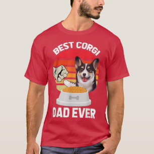 Retro Vintag Best Corgi Vater Dog Daddy Pet Eigent T-Shirt