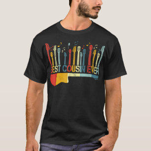 Retro Vintag Best Cousin Ever Guitar Lover Gitarre T-Shirt