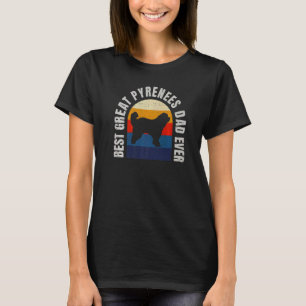 Retro Vintag Best Great Pyrenäen Vater jemals T-Shirt
