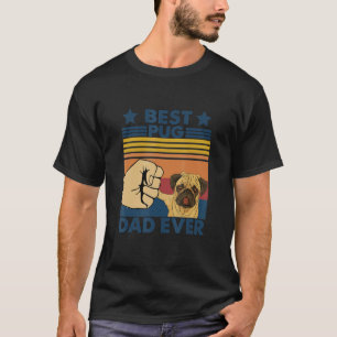 Retro Vintag Best Mops Vater Ever Dog T-Shirt