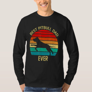 Retro Vintag Best Pitbull Vater je Shirt Cooler Fe