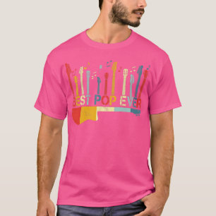 Retro Vintag Best Pop Ever Guitar Lover Gitarrist T-Shirt