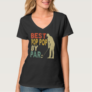 Retro Vintag Best Pop Pop Par Golf Vater's Da T-Shirt