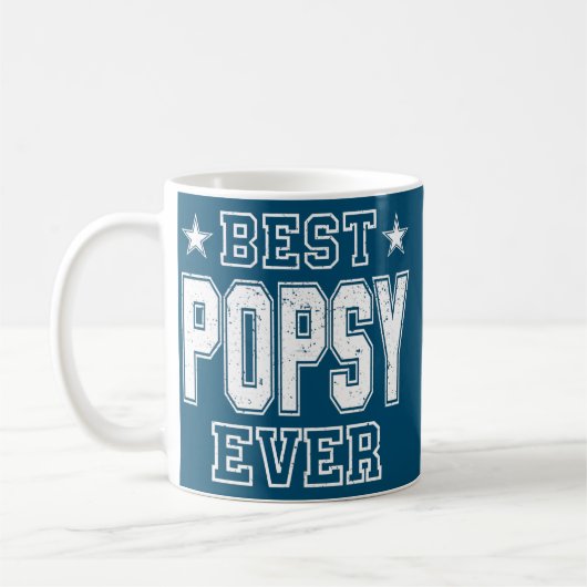 Retro Vintag Best Popsy Ever Funny Vathday Kaffeetasse (Links)