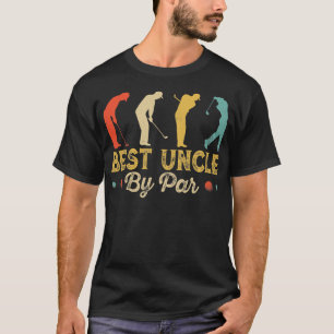 Retro Vintag Best Uncle by Par T-Shirt Herren Golf