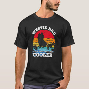 Retro Vintag Best Westie Vater Ever Vathage Day T-Shirt