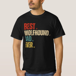 Retro Vintag Best Wolfhound Vater je grunge lustig T-Shirt
