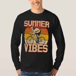 Retro Vintag Bicycle Summer Vibes Biking T-Shirt