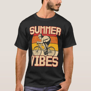 Retro Vintag Bicycle Summer Vibes Biking T-Shirt