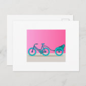 Retro Vintag Biker Lover Postkarte (Vorne/Hinten)