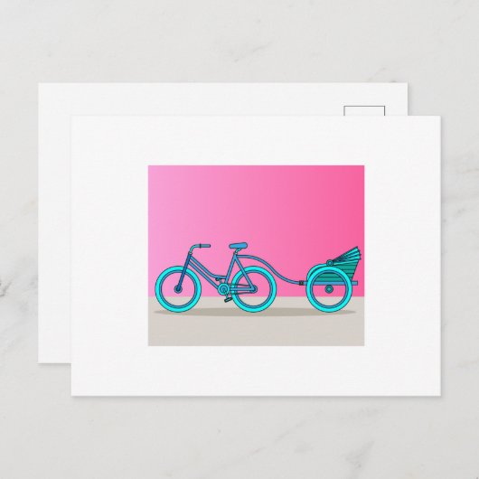 Retro Vintag Biker Lover Postkarte (Vorne/Hinten)