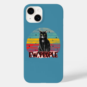 Retro Vintag Black Cat Ew People Case-Mate iPhone 14 Hülle