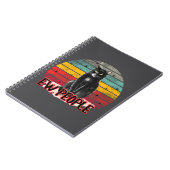 Retro Vintag Black Cat Ew People Notizblock (Linke Seite)
