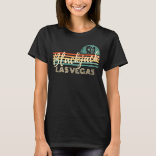 Retro Vintag Blackjack Spieler Spielkasino Blo T-Shirt