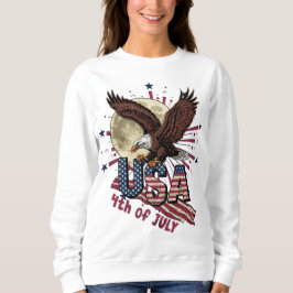 RETRO VINTAG BOLD EAGLE USA 4. JULI SWEATSHIRT