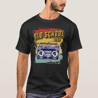 Retro Vintag Boombox Old School Typ 70er 80er 90er T-Shirt