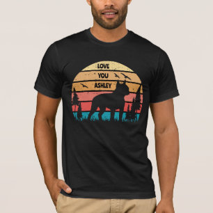 Retro Vintag Boston Terrier Dog T-Shirt