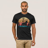 Retro Vintag Boston Terrier Dog T-Shirt (Vorne ganz)