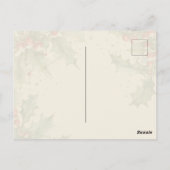 Retro Vintag Boy Weihnachtsgeschenke Grußkarte Postkarte (Rückseite)