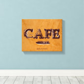 Retro Vintag Cafe Canvas Prints Leinwanddruck (Insitu (Holzboden))