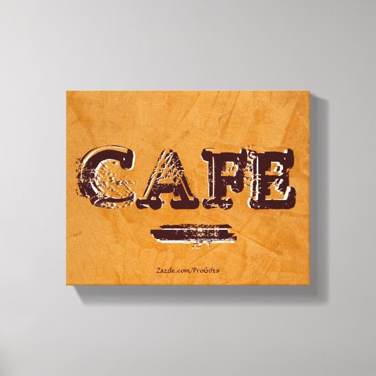 Retro Vintag Cafe Canvas Prints Leinwanddruck (Vorderseite)