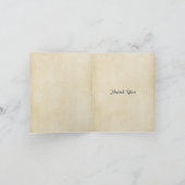 Retro Vintag Camera Fotograf Danke Karte (Innenseite)