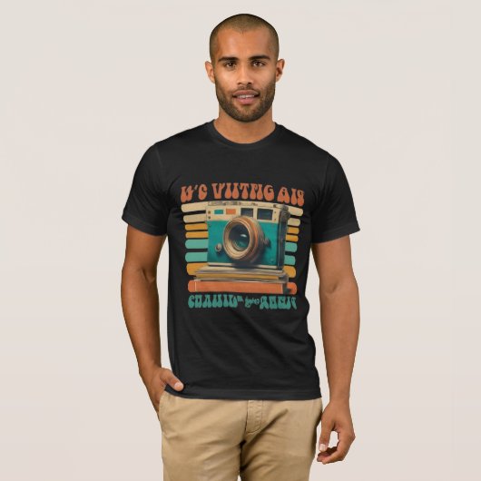 Retro Vintag Camera Grafisches T-Shirt (Vorne ganz)