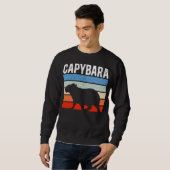 Retro Vintag Capybara Süße Tier Sweatshirt (Vorne ganz)