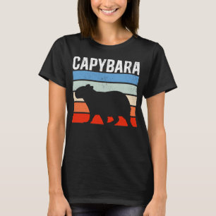 Retro Vintag Capybara Süße Tier T-Shirt