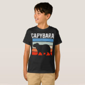 Retro Vintag Capybara Süße Tier T-Shirt (Vorne ganz)